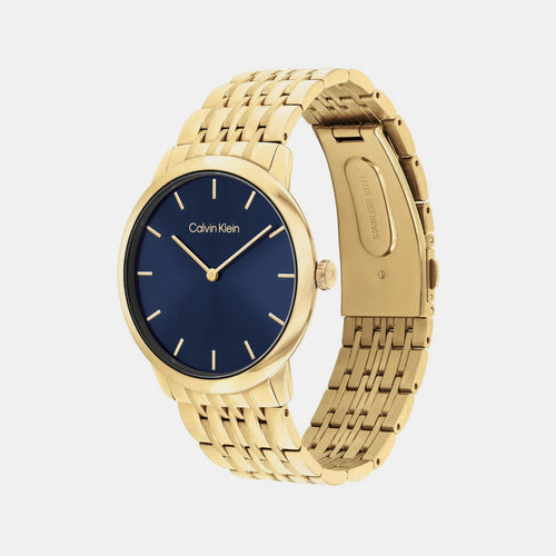 Intrigue Unisex Quartz Blue Dial Analog Stainless Steel Watch 25300007