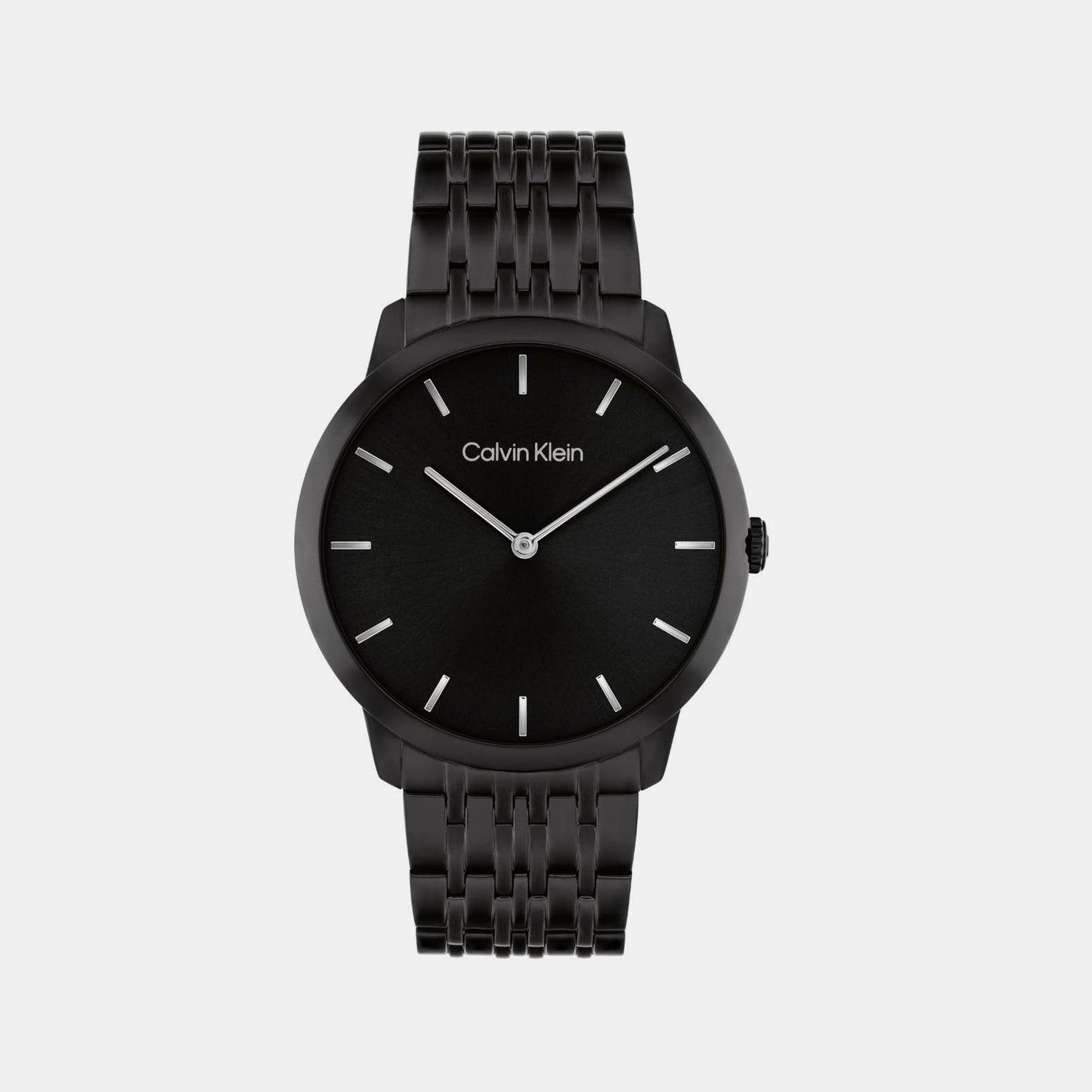 Intrigue Unisex Quartz Black Dial Analog Stainless Steel Watch 25300008