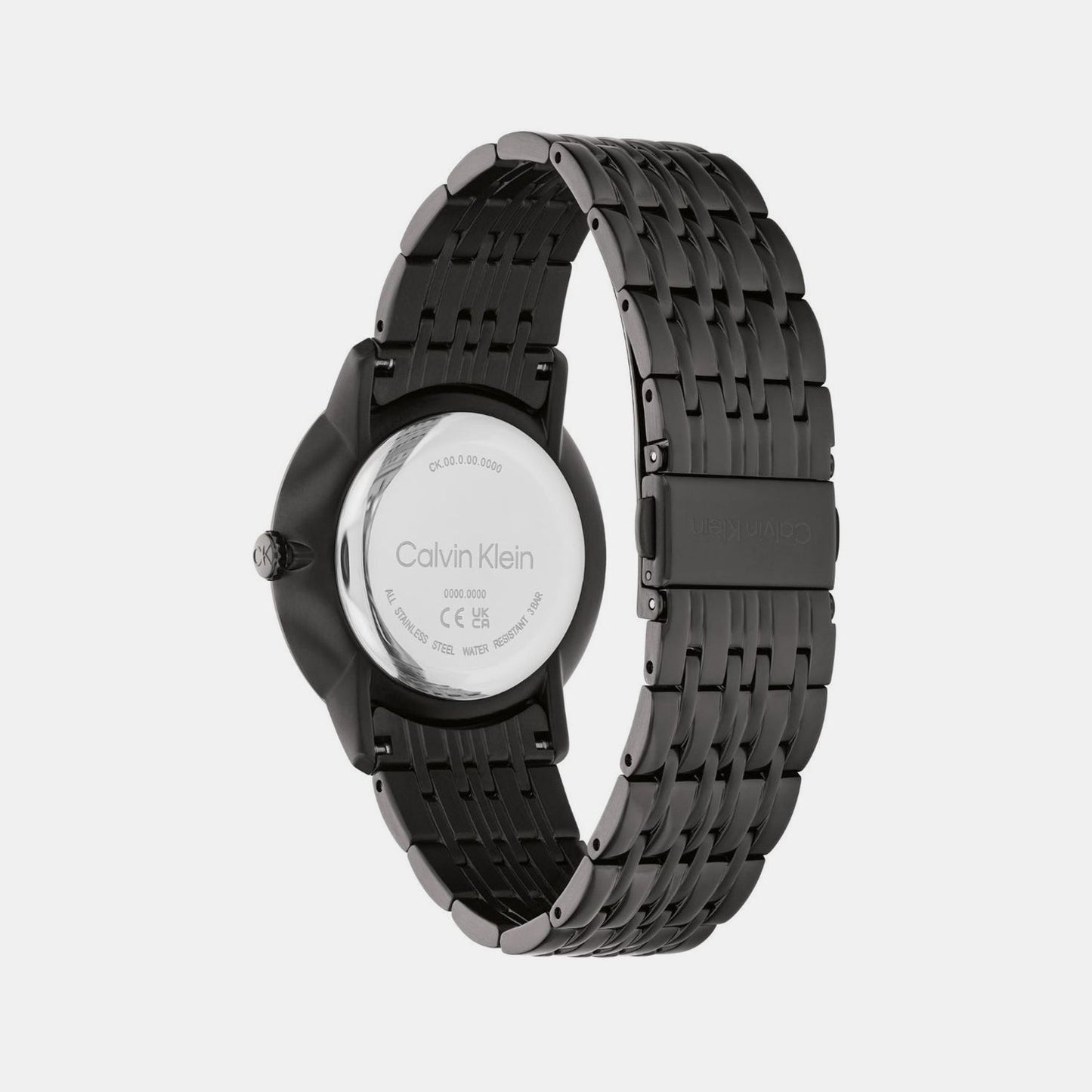 Intrigue Unisex Quartz Black Dial Analog Stainless Steel Watch 25300008