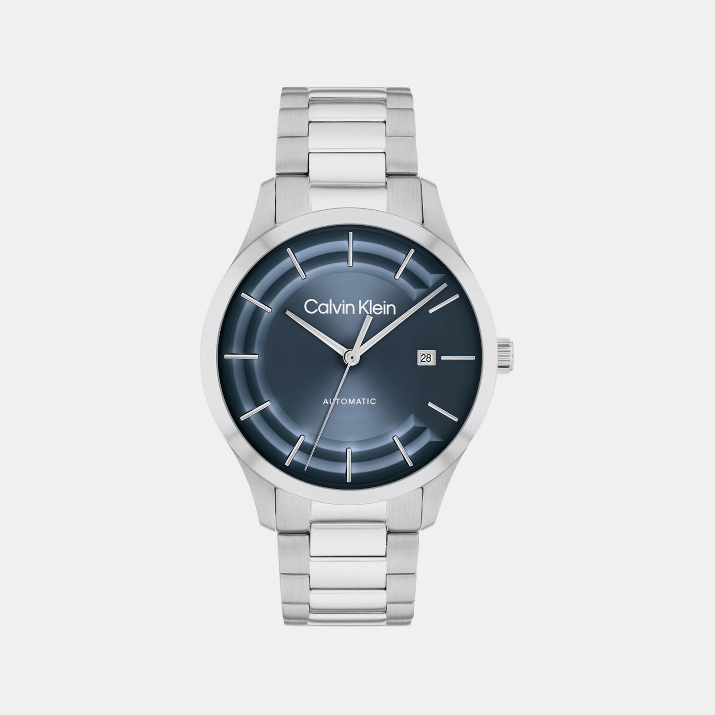 Ck Iconic Men Automatic Blue Dial Analog Stainless Steel Watch 25300020