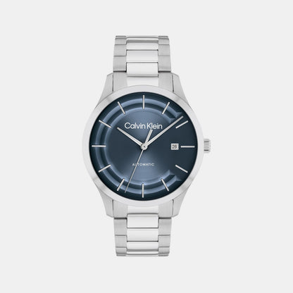 Ck Iconic Men Automatic Blue Dial Analog Stainless Steel Watch 25300020
