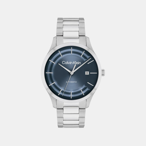 Ck Iconic Men Automatic Blue Dial Analog Stainless Steel Watch 25300020
