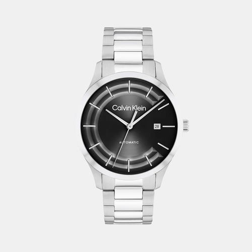 Ck Iconic Unisex Automatic Black Dial Analog Stainless Steel Watch 25300021