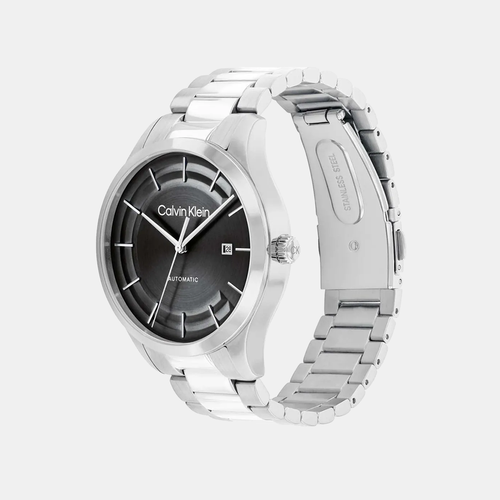 Ck Iconic Unisex Automatic Black Dial Analog Stainless Steel Watch 25300021