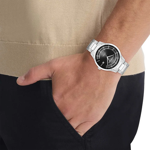 Ck Iconic Unisex Automatic Black Dial Analog Stainless Steel Watch 25300021