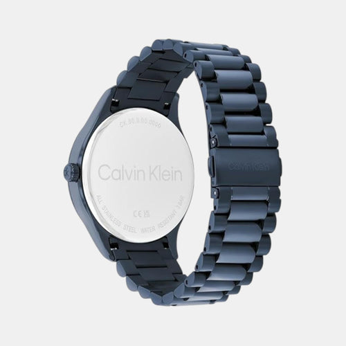 Iconic Men Quartz Blue Dial Analog Stainless Steel Watch 25300026