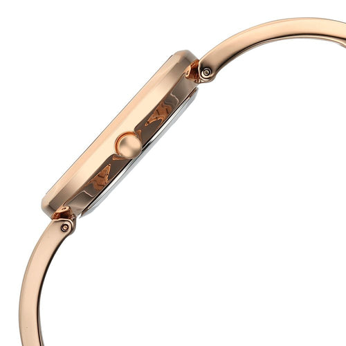 Titan Raga Contempore Quartz Analog Rose Gold Mother Of Pearl Dial Metal Strap Watch For Women - NU2776WM01F