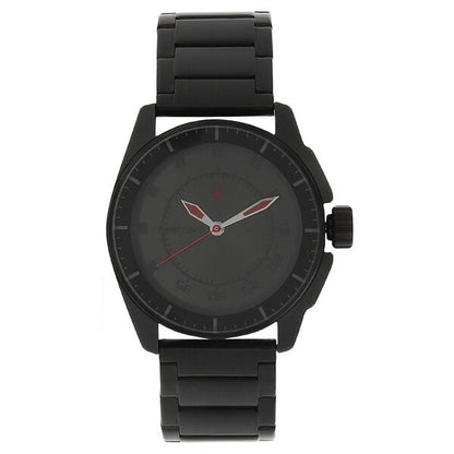 Fastrack 3089NM01 Analog Quartz Men Watch – Black Dial, Black Stainless Steel Strap, 50 m Water Resistance NR3089NM01