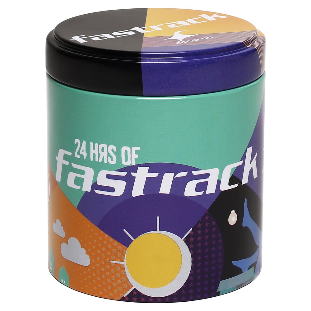 Fastrack Quartz Analog Silver Dial Leather Strap Watch for Guys NT3099SL01
