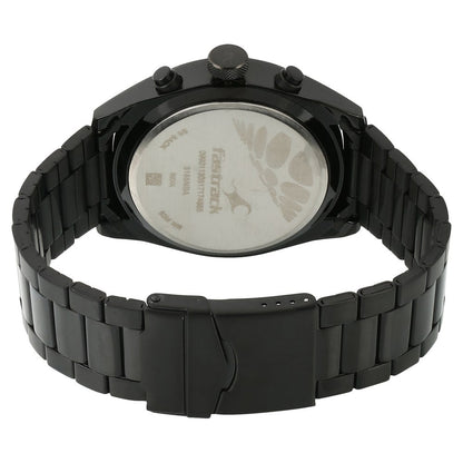Fastrack All Nighters Quartz Multifunction Brown Dial Metal Strap Watch for Guys NU3165NM01