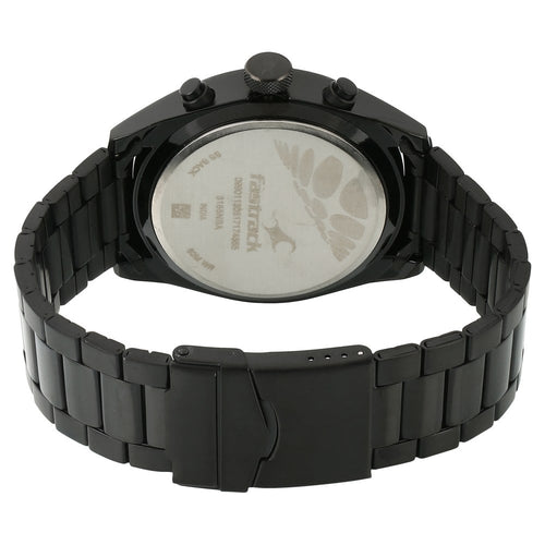 Fastrack All Nighters Quartz Multifunction Brown Dial Metal Strap Watch for Guys NU3165NM01