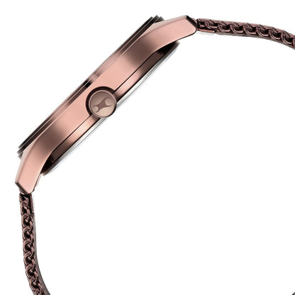 Fastrack Style Up Quartz Analog with Day and Date Brown Dial Stainless Steel Strap Watch for Guys NR3247QM02