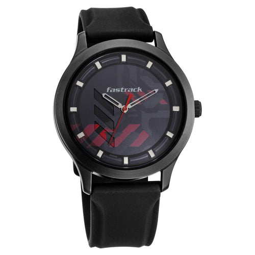 Fastrack Gamify Quartz Analog Grey Dial Silicone Strap Watch for Guys NT3250NP01