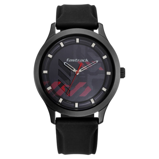 Fastrack Gamify Quartz Analog Grey Dial Silicone Strap Watch for Guys NT3250NP01