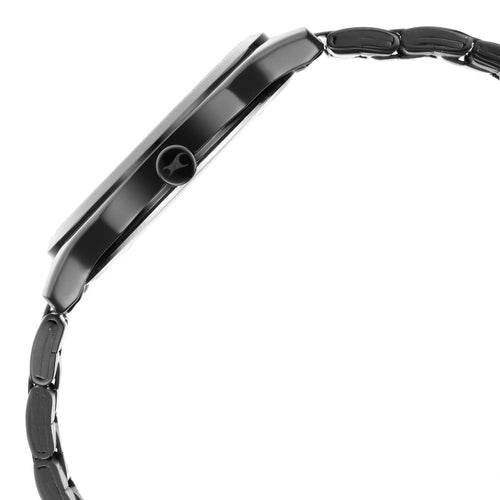 Fastrack Stunners Quartz Analog Black Dial Stainless Steel Strap Watch for Guys NT3255NM02