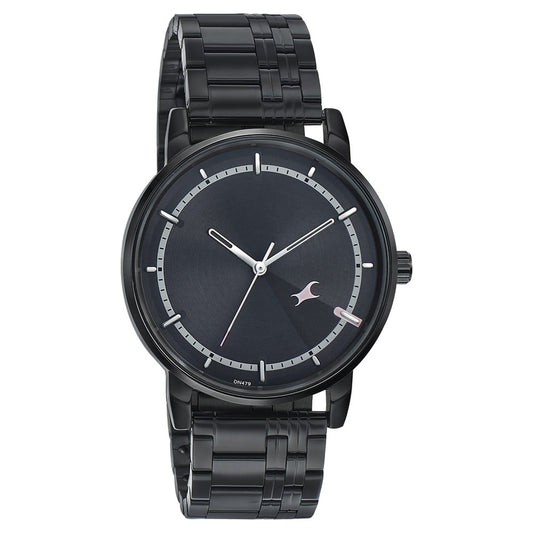 Fastrack Style Up Grey Dial Stainless Steel Strap Watch for Guys 3278NM01