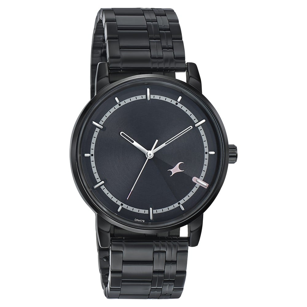 Fastrack Style Up Grey Dial Stainless Steel Strap Watch for Guys NU3278NM01
