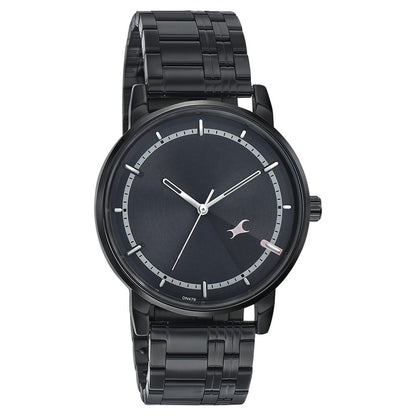 Fastrack Style Up Grey Dial Stainless Steel Strap Watch for Guys NU3278NM01