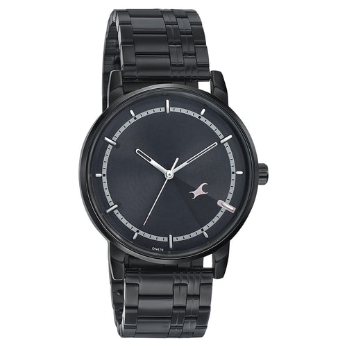Fastrack Style Up Grey Dial Stainless Steel Strap Watch for Guys NU3278NM01