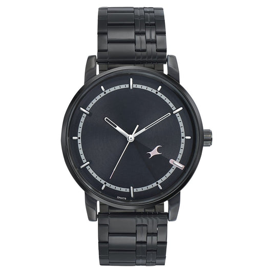 Fastrack Style Up Grey Dial Stainless Steel Strap Watch for Guys 3278NM01