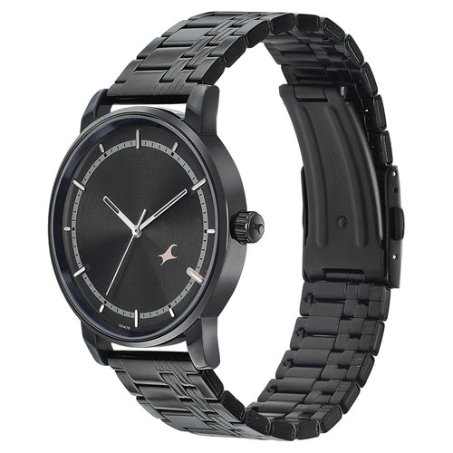 Fastrack Style Up Grey Dial Stainless Steel Strap Watch for Guys NU3278NM01