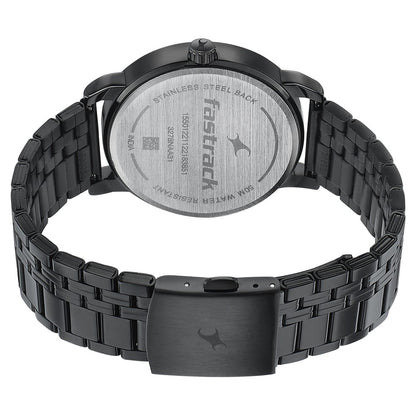 Fastrack Style Up Grey Dial Stainless Steel Strap Watch for Guys NU3278NM01