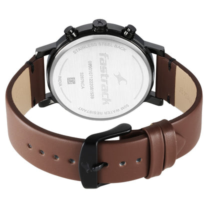 Fastrack Tick Tock Black Dial Watch for Guys 3287NL01
