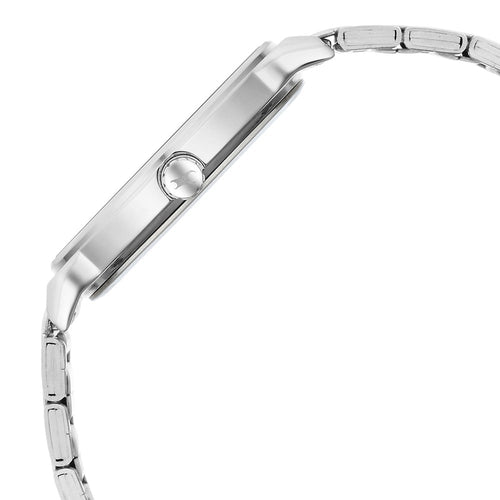 Fastrack Stunners Quartz Analog Silver Dial Metal Strap Watch for Guys NT3291SM02