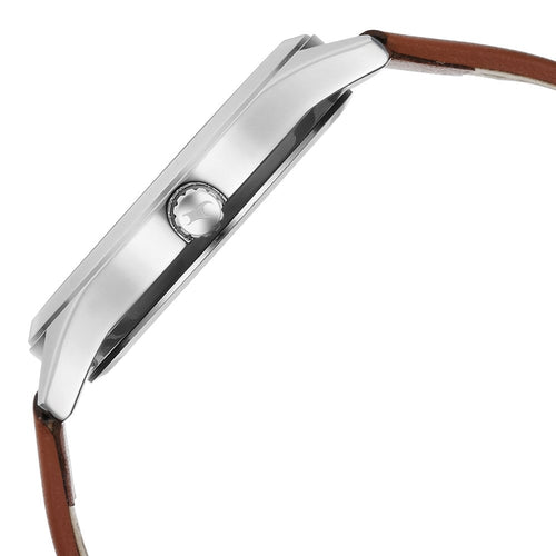 Fastrack Stunners Quartz Analog Blue Dial Brown Leather Strap Watch For Guys NU3317SL01