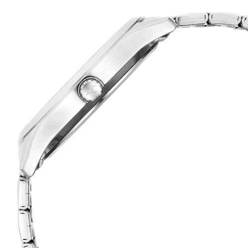 Fastrack Stunners Quartz Analog Silver Dial Silver Metal Strap Watch For Guys NU3317SM01