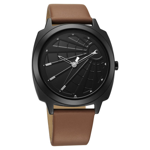 Fastrack Groove Quartz Analog Black Dial Guys Leather Watch NU3322NL01