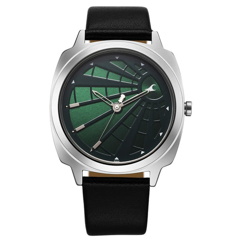 Fastrack Groove Quartz Analog Green Dial Guys Leather Watch NU3322SL01