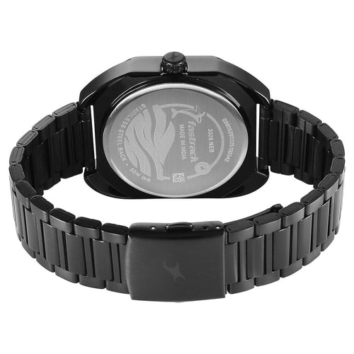 Fastrack Oceanyx Quartz Analog with Date Green Dial Black Strap Watch For Guys NU3326NM01