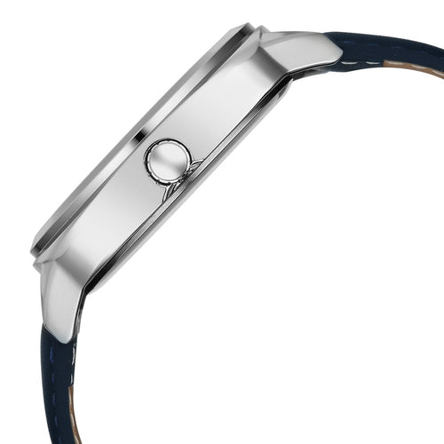 Fastrack Stunners Quartz Analog Blue Dial Grey Leather Strap Watch For Guys 38161SL02
