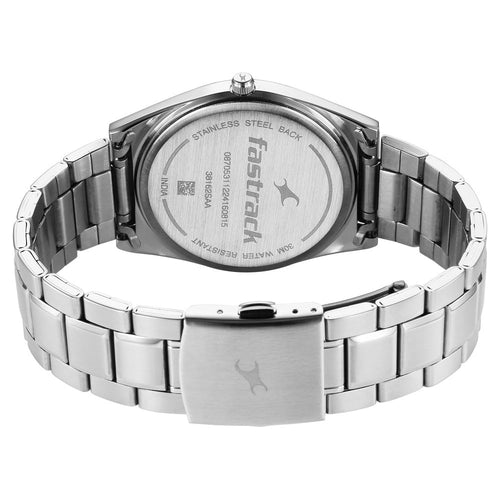 Fastrack Stunners X Quartz Analog Maroon Dial Stainless Steel Strap Watch For Guys NU38162SM01