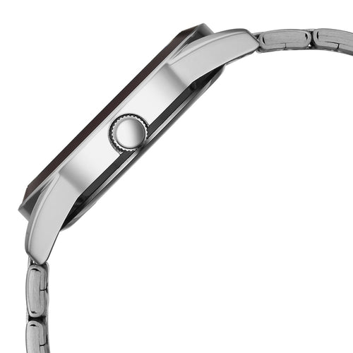 Fastrack Stunners Quartz Analog Purple Dial Silver Stainless Steel Strap Watch For Guys 38215KM02