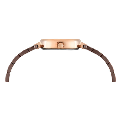 Timex Oval 23mm Brown Dial Analog Women Watch - TWEL27202