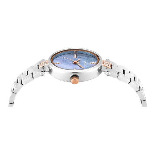 Timex Oval 23mm Aqua Dial Analog Women Watch - TWEL27201