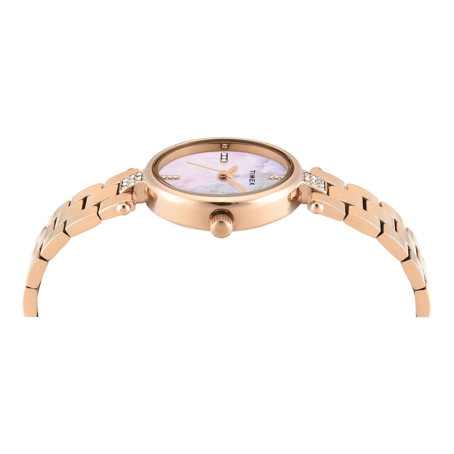 Timex Oval 23mm White Dial Analog Women Watch - TWEL27200
