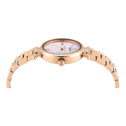 Timex Oval 23mm White Dial Analog Women Watch - TWEL27200