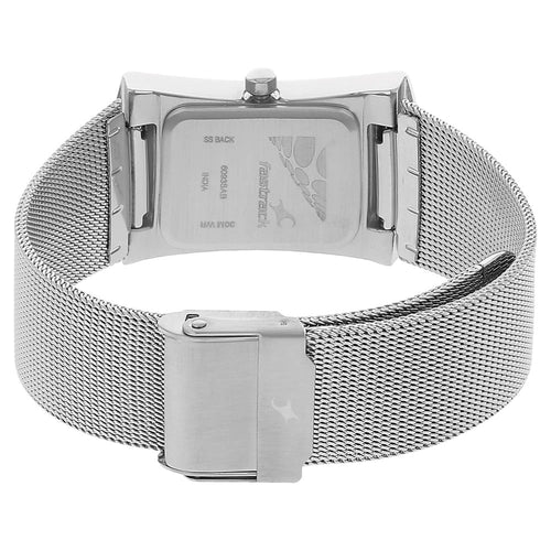 Fastrack Quartz Analog Black Dial Metal Strap Watch for Girls NT6093SM01