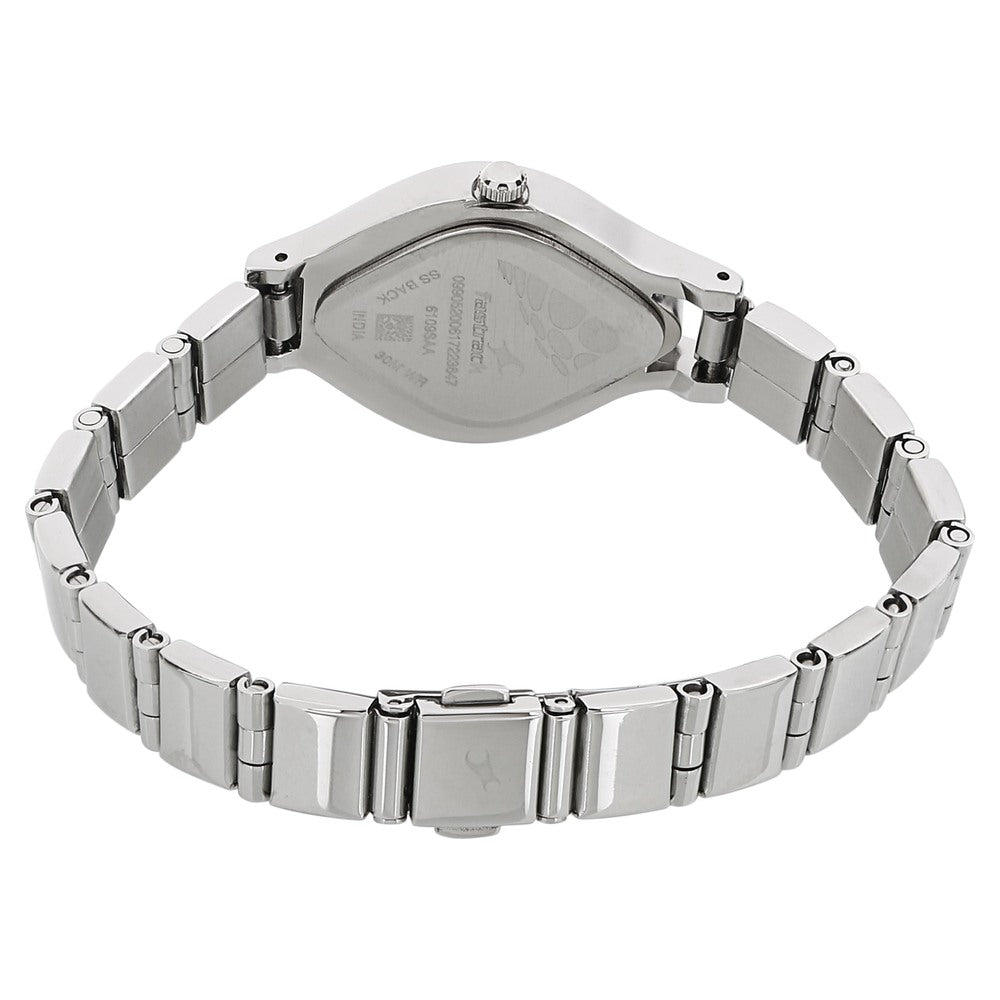 Fastrack Quartz Analog Black Dial Stainless Steel Strap Watch for Girls NR6109SM02