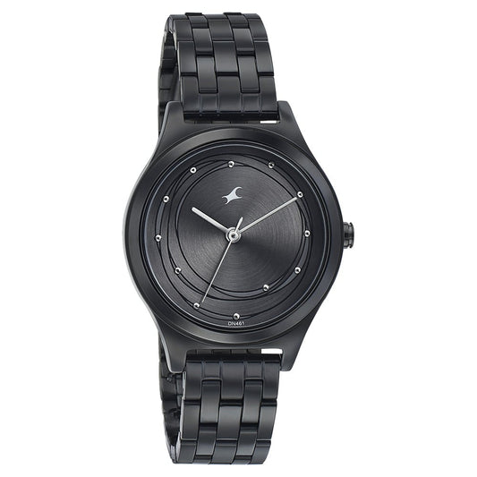 Fastrack Style Up Grey Dial Stainless Steel Strap Watch for Girls NU6152NM01