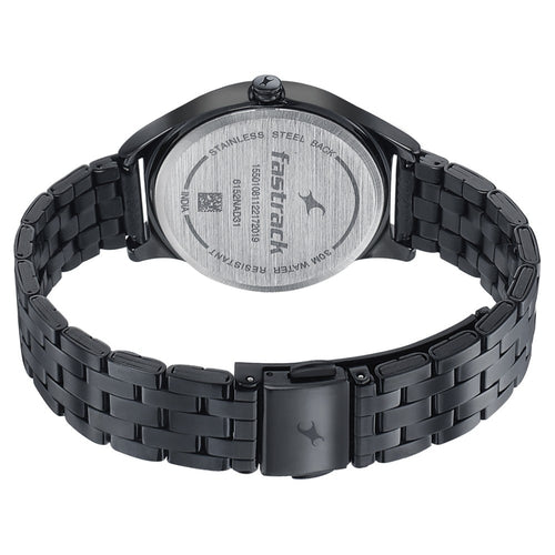 Fastrack Style Up Grey Dial Stainless Steel Strap Watch for Girls NU6152NM01