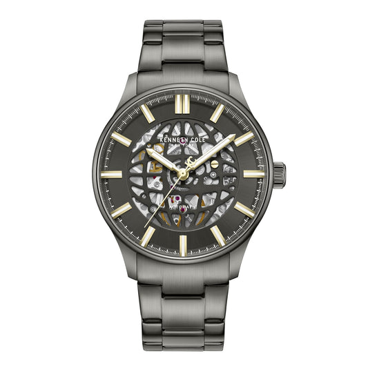 Kenneth Cole Automatic Analog Black Dial Green Stainless Steel Strap Watch for Men KCWGY0089004MNW