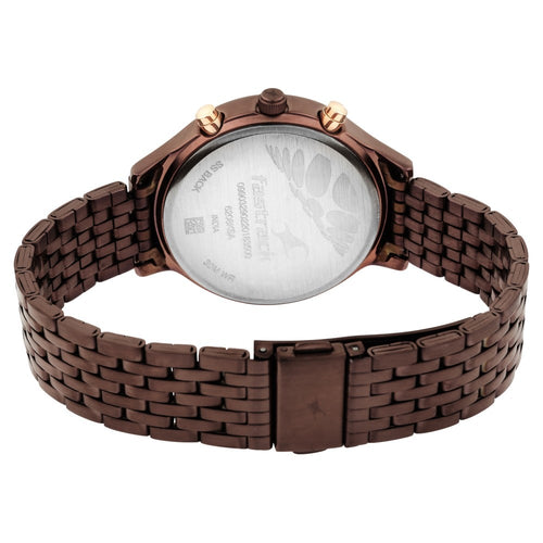Fastrack Ruffles Quartz Multifunction Black Dial Stainless Steel Strap Watch for Girls NT6208KM01