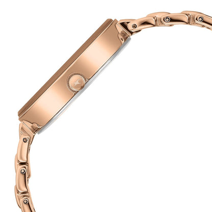 Fastrack Style Up Quartz Analog Champagne Dial Metal Strap Watch for Girls NT6216WM02