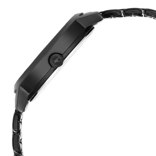 Fastrack Tick Tock Quartz Analog Black Dial With Black Stainless steel Strap Watch for Girls NT6225NM01