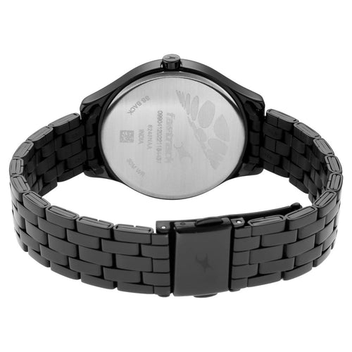 Fastrack Stunners Quartz Analog Black Dial Metal Strap Watch for Girls NS6248NM01