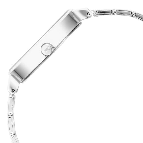Fastrack Stunners Quartz Analog Silver Dial Metal Strap Watch for Girls NU6265SM01
